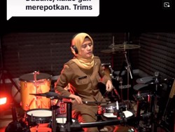 Viral Ibu-ibu PNS Main Drum Bawakan Lagu Coldplay, Dipuji Erick Thohir Viral Ibu-ibu PNS Main Drum Bawakan Lagu Coldplay, Dipuji Erick Thohir