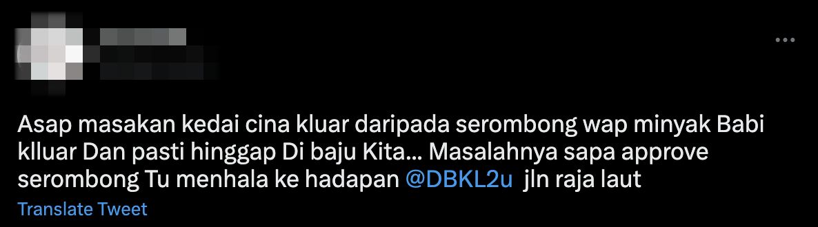 Asap masak daging babi