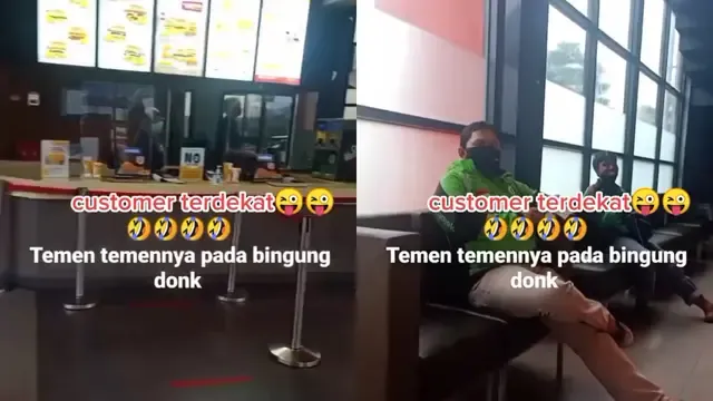 Driver ojol antarkan makanan
