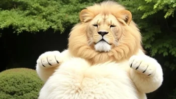 Singa menggemaskan... Foto: Brightside