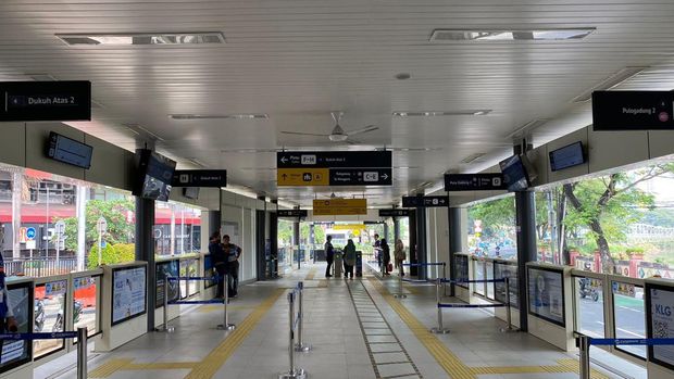 Halte TransJ Manggarai dibuka kembali (Fathia Nabila Qonita/detikcom)