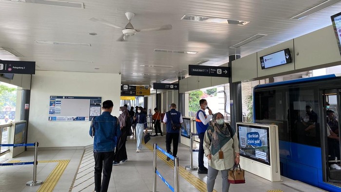 Halte TransJ Manggarai dibuka kembali (Fathia Nabila Qonita/detikcom)