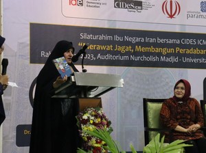 Ibu Negara Iran Jamileh Alamolhoda Beri Kuliah Umum di Universitas Paramadina