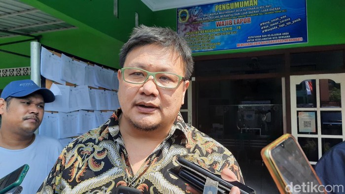 Ketua Tim Direktorat Pembinaan Peran Serta Masyarakat KPK, Friesmount Wongso kepada wartawan usai acara di Balai Desa Kutoharjo Kecamatan Kota, Pati, Rabu (24/5/2023).