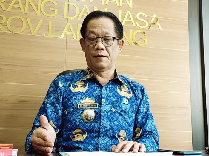 Kepala Biro Pengadaan Barang dan Jasa Provinsi Lampung, Slamet Riadi. Foto: Tommy Saputra/detiksumbagsel