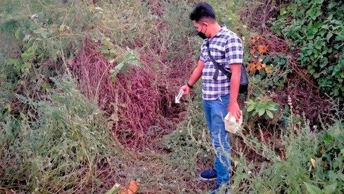 Lokasi penemuan jenazah siswi SD di Lombok Timur, Rabu (24/5/2023).