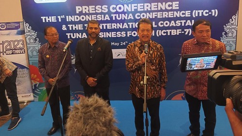 Menteri Kelautan Wahyu Sakti Trenggono di Badung, Bali, Rabu (24/5/2023).