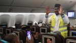Momen Menag Lepas Keberangkatan Jemaah Haji Kloter Pertama Jakarta