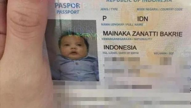 Paspor anak Nia Ramadhani