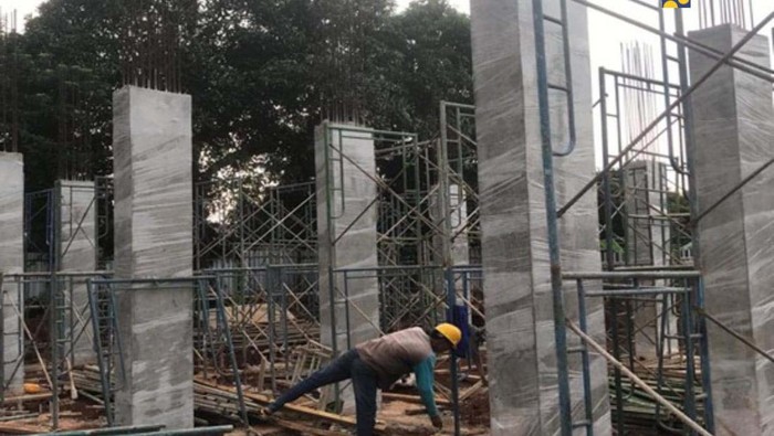 Penampakan Rusun 3 Lantai TNI AU Bandara Halim Kementerian PUPR membangun Rusun TNI AU Halim Perdanakusuma di Jakarta. Rusun ini mulai dibangun pada akhir tahun lalu.