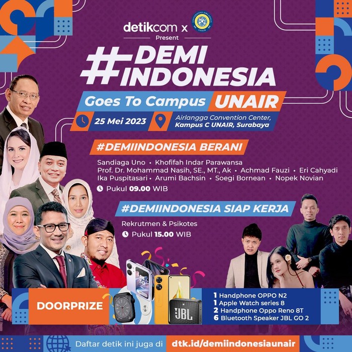 Poster Demi Indonesia Goes To Campus Unair (detikcom)