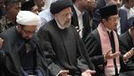 Potret Presiden Iran Salat Berjemaah di Masjid Istiqlal