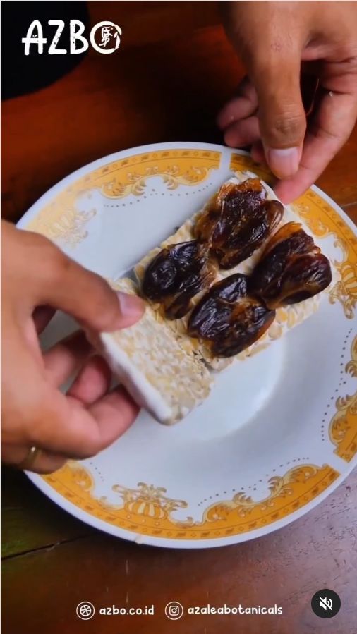 Sandwich tempe mentah