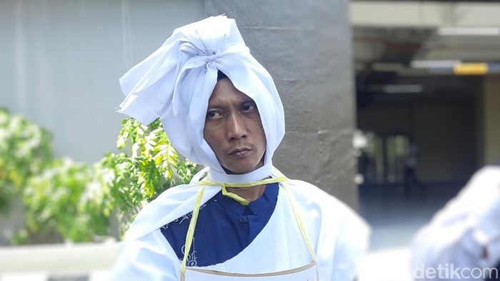 Rian Antoni, tersangka cabul yang viral melakukan sumpah pocong.