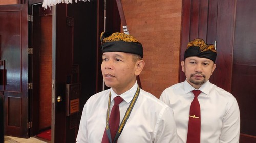 Wakil Direktorat Tindak Pidana Narkoba Bareskrim Polri Kombes Jayadi di Badung, Bali, Rabu (24/5/2023). Polri menemukan indikasi dana politik berasal dari jaringan narkotika.