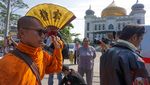 Diiringi TNI-Polri, Biksu Thailand Sudah Sampai di Pekalongan