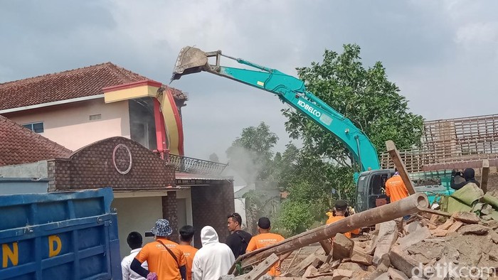 Eksekusi lahan proyek Tol Jogja-Solo di Desa Pepe, Kecamatan Ngawen, Klaten.