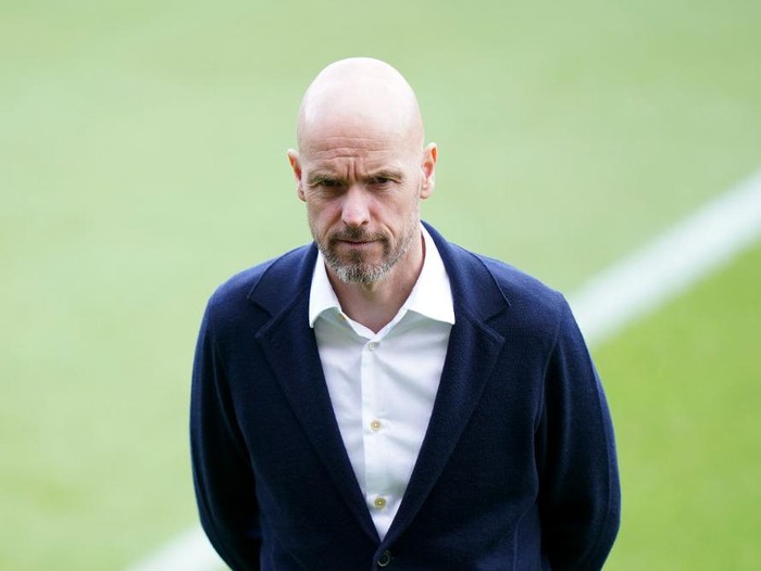 Manchester United manager Erik ten Hag inspects the pitch ahead of the Premier League match at the Vitality Stadium, Bournemouth. Picture date: Saturday May 20, 2023. (Photo by Adam Davy/PA Images via Getty Images)