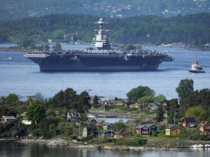 Kapal Perang Terbesar Dunia Tiba di Oslo, Siap Latihan Bareng NATO