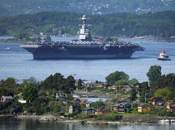 Kapal Perang Terbesar Dunia Tiba di Oslo, Siap Latihan Bareng NATO