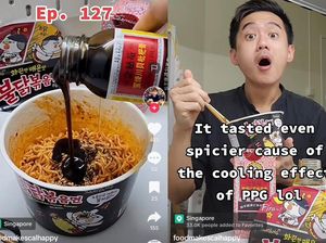 Aneh! Netizen Ini Makan Mie Instan Pakai Obat Batuk, Gimana Rasanya?