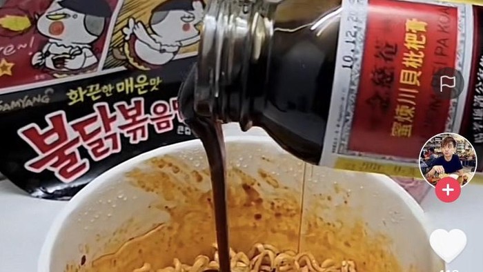 Racikan mie instan pakai obat batuk