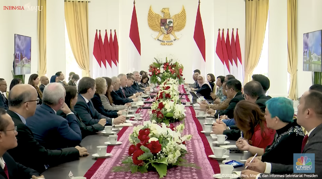 Presiden Jokowi Terima Delegasi US-ASEAN Business Council, Istana Bogor, 25 Mei 2023. (Tangkapan Layar Youtube)