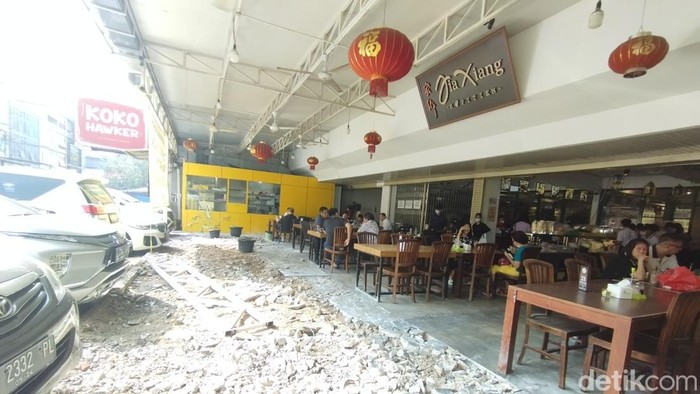 Suasana ruko di Pluit usai dibongkar Satpol PP DKI. (Brigitta Belia Permata Sari/detikcom)