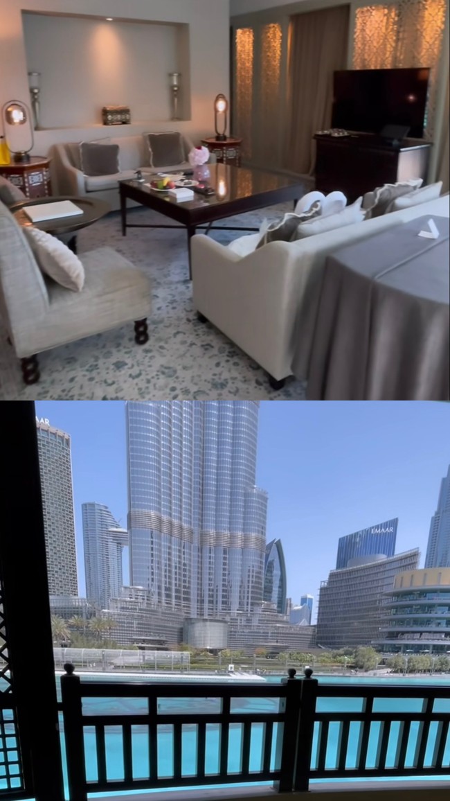 Tak hanya memamerkan momen-momen mesra kebersamaannya dengan sang suami selama di Dubai, Syahrini juga sempat memperlihatkan kamar penginapannya selama di sana. Dari video singkat yang diunggahnya di Instagram terlihat kamar penginapan Syahrini dan Reino cukup luas dengan balkon yang menyuguhkan pemandangan cantik kota Dubai. Foto: Instagram/@princessyahrini