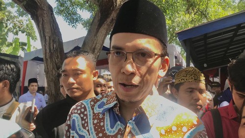 Ketua Harian DPP Partai Perindo Tuan Guru Bajang (TGB) Zainul Majdi saat ditemui usai menghadiri Rapat Konsolidasi DPW, DPD, Partai Perindo se-NTB pada Kamis (25/5/2023) di Mataram.