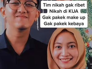 Viral Pasangan Nikah Hemat Cuma di KUA, Tidak Pakai Makeup dan Kebaya