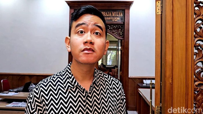 Wali Kota Solo Gibran Rakabuming Raka di Balai Kota Solo, Kamis (25/5/2023).