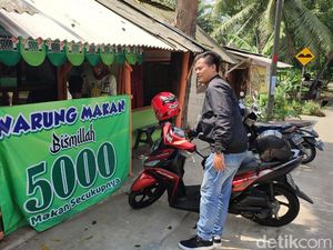 Bayar Rp 5 Ribu Warga Ciamis Bisa Makan Secukupnya, Berkah Euy!