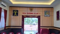 Ini dia aula Yasonna H. Laoly yang diresmikan.  