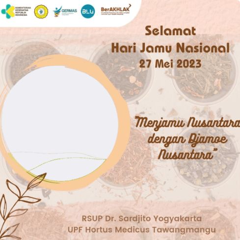 Hari Jamu Nasional jatuh pada tanggal 27 Mei dan merupakan peringatan setiap tahun. Berikut link twibbon Hari Jamu Nasional 2023 untuk meramaikan peringatannya!