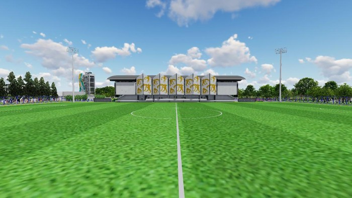 Desain Stadion Kebun Bunga Medan paca revitalisasi (Foto: Dok. Pemkot Medan)