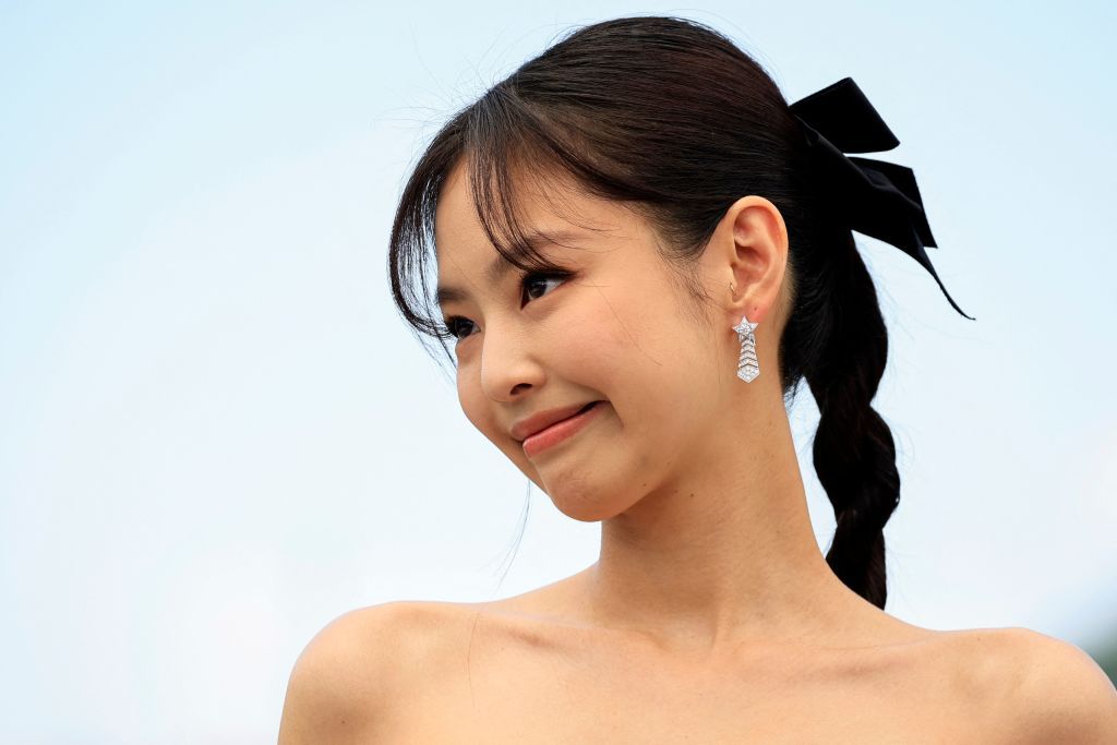 South Korean singer and actress Jennie Kim poses during a photocall for the film 