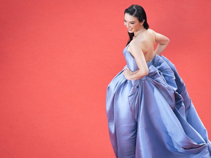 CANNES, FRANCE - MAY 24: (EDITORS NOTE : Image has been digitally retouched)  Raline Shah attends the La Passion De Dodin Bouffant red carpet during the 76th annual Cannes film festival at Palais des Festivals on May 24, 2023 in Cannes, France. (Photo by Francois G. Durand/Getty Images)
