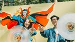 Foto: Patung Karakter Marvel Jumbo di Bandara Changi