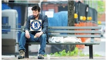 Kesedihan fans Chelsea pagi ini. Foto: Twitter