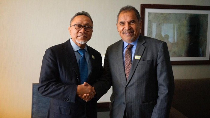 Menteri Perdagangan Zulkifli Hasan bertemu dengan Menteri Perdagangan Luar Negeri dan Pariwisata Peru Juan Carlos Mathews