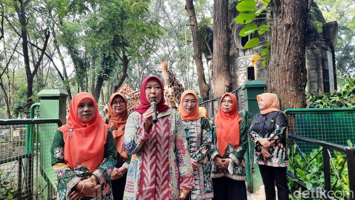 Mirdiyanti, istri dari Pj Gubernur DKI Jakarta Heru Budi Hartono. ( Annisa Aulia Rahim/detikcom)