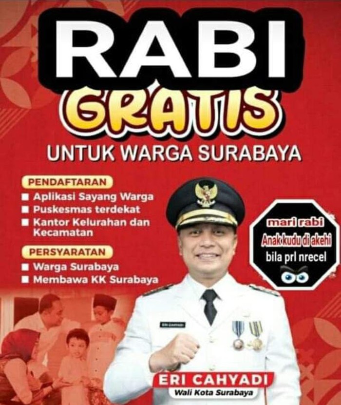 Poster Rabi Gratis Surabaya