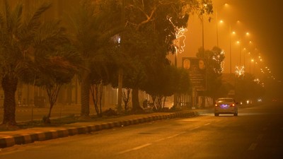 Potret Kota di Irak Berubah Jadi Oranye Gegara Badai Pasir