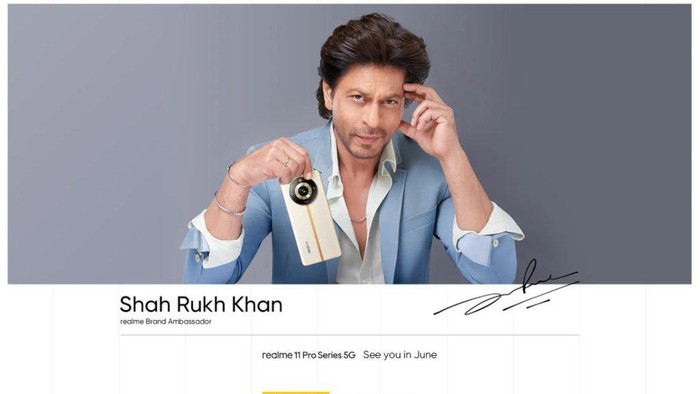 Shah Rukh Khan jadi duta Realme 11 Pro Series