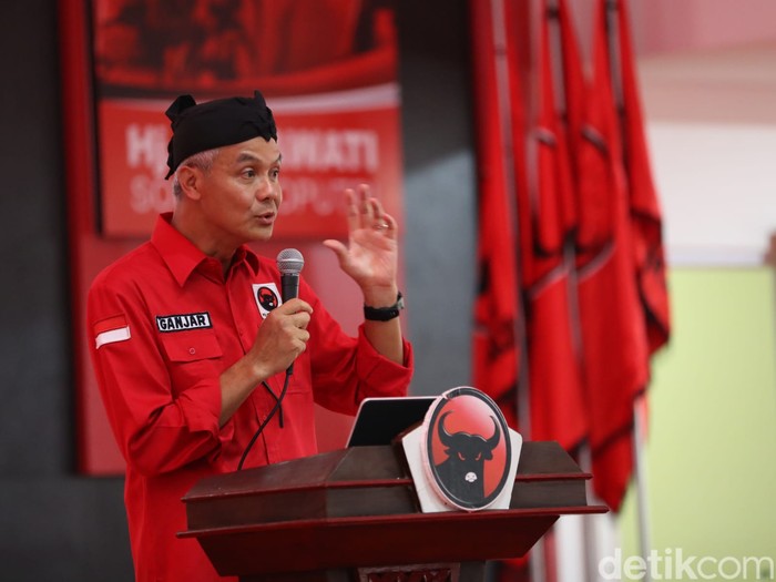 Ganjar Pranowo di Banten, 27 Mei 2023. (Anggi Muliawati/detikcom)
