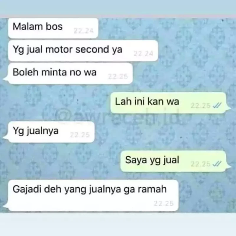 Meme salah paham ini bikin orang yang membacanya langsung tepok jidat. Waduh, nggak gitu maksudnya, bro!