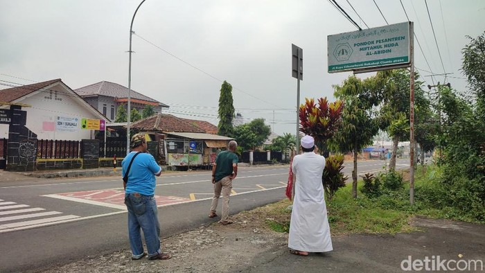 Lokasi moge serempet santri di Ciamis.