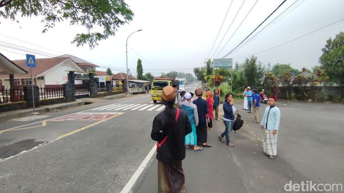 Lokasi santri diserempet moge di Ciamis