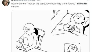 Siap-siap ini ekspresi ketika kamu tidak mendengarkan Yellow versi Aldi Taher. Foto: Twitter
